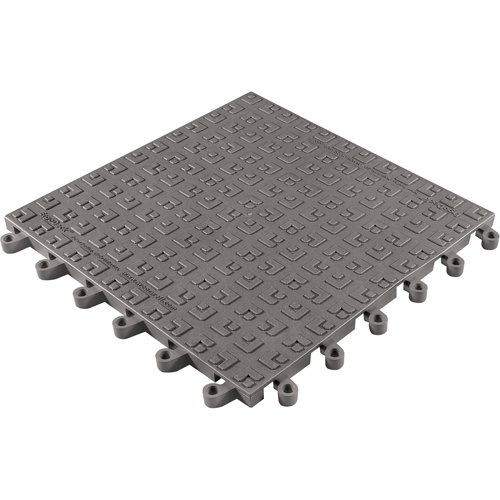 ErgoDeck&reg; Soft No. 566 Matting, PVC, 1-1/2' W x 1-1/2' L, 7/8" Thick, Charcoal Distribution Industrielle GC