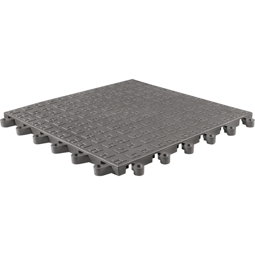 ErgoDeck&reg; Soft No. 566 Matting, PVC, 1-1/2' W x 1-1/2' L, 7/8" Thick, Charcoal Distribution Industrielle GC