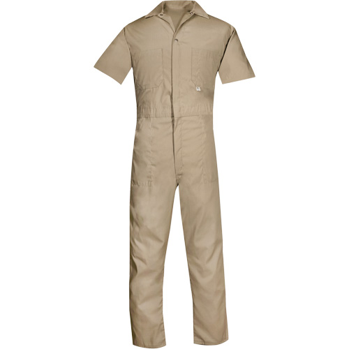 Short Sleeved Coveralls, Men's, Tan, Size 2X-Large (Tall) Distribution Industrielle GC