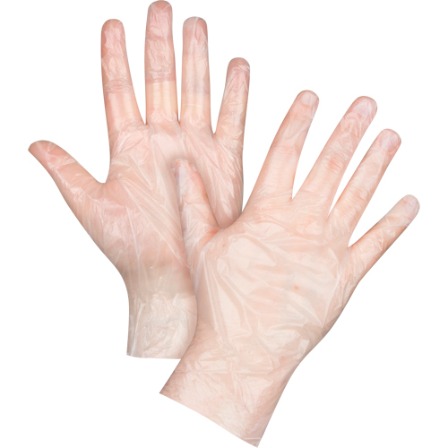 Gants jetables &eacute;conomiques, Petit, Poly&eacute;thyl&egrave;ne, 1 mil, Sans poudre, Transparent Distribution Industrielle GC