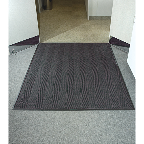 Tapis Waterhog Eco Elite, Essuie-pieds/grattoir, 6' x 6' x 3/8", Cendre grise Distribution Industrielle GC