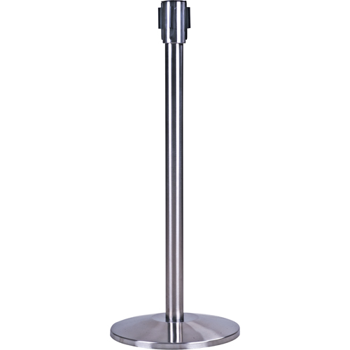 Free-Standing Crowd Control Barrier Receiver Post, 35" High, Stainless Distribution Industrielle GC