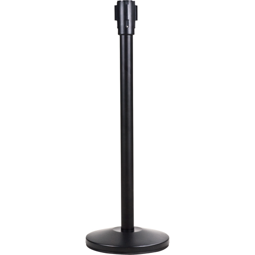 Free-Standing Crowd Control Barrier Receiver Post, 35" High, Black Distribution Industrielle GC