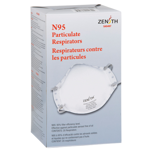 Particulate Respirators, N95, NIOSH Certified, Medium/Large Distribution Industrielle GC