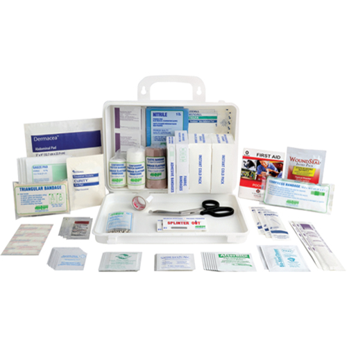 Trousses de premiers soins pour les sports, Dispositif m&eacute;dical Classe 1, Boîte en plastique Distribution Industrielle GC