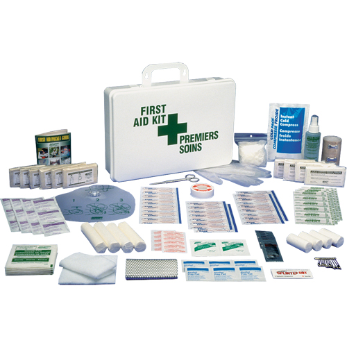 Trousses de premiers soins standards pour le bureau, Dispositif m&eacute;dical Classe 1, Boîte en plastique Distribution Industrielle GC