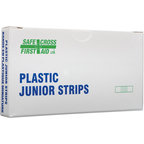 Junior Strips Bandages, Rectangular/Square, 18", Plastic, Sterile Distribution Industrielle GC
