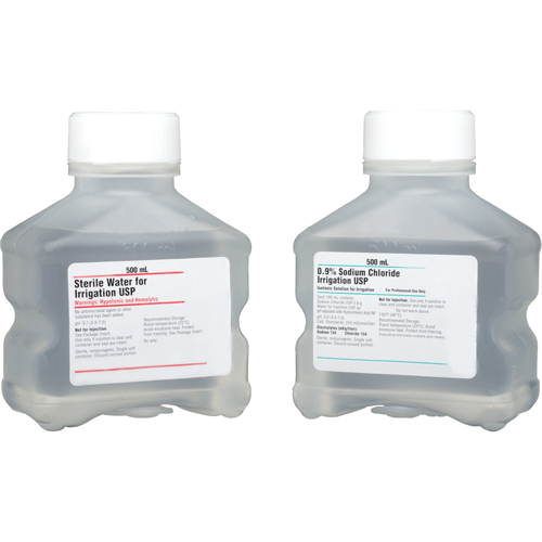 Solution d'irrigation- Chlorure de sodium 0,9 % (Saline), Liquide, Antiseptique Distribution Industrielle GC