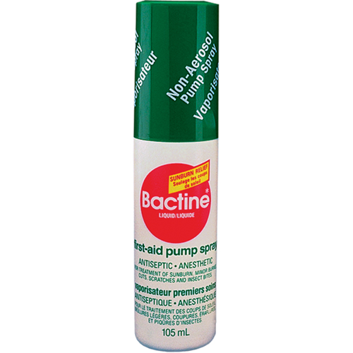 Traitement de premiers soins Bactine, Liquide Distribution Industrielle GC