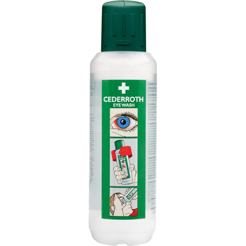 Cederroth Eyewash Solution, Full Bottle, 500 ml Distribution Industrielle GC