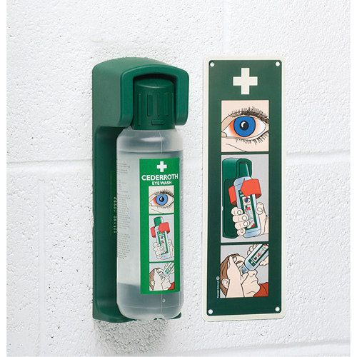 Support mural pour solution ophtalmique Cederroth Distribution Industrielle GC