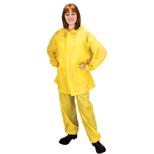RZ300 Rain Suit, PVC, Medium, Yellow Distribution Industrielle GC