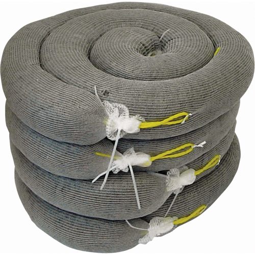 Premium Sorbent Boom, Universal, 10' L x 5" W, 35 Gal. Absorbancy, 4 /Pack Distribution Industrielle GC