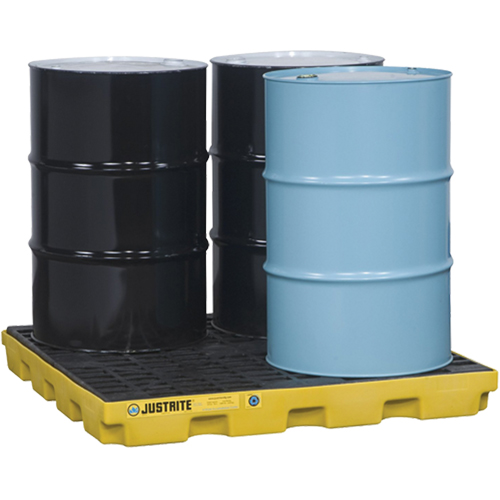 Centres d'accumulation EcoPolyBlend, Capacit&eacute; de d&eacute;versement 49 gal. US, 49" x 49" x 5,5" Distribution Industrielle GC