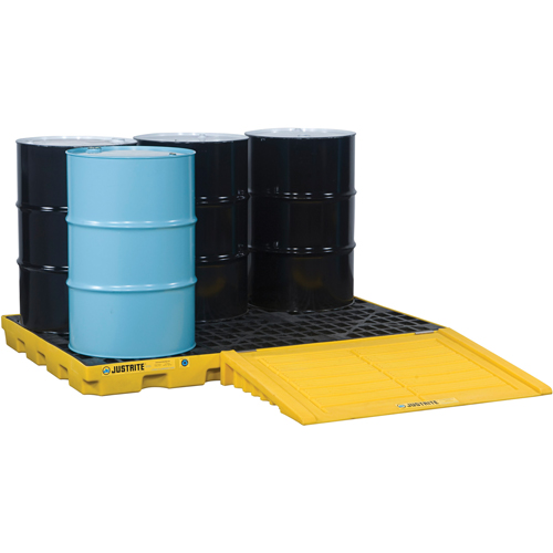 Centres d'accumulation EcoPolyBlend, Capacit&eacute; de d&eacute;versement 73 gal. US, 73" x 49" x 5,5" Distribution Industrielle GC
