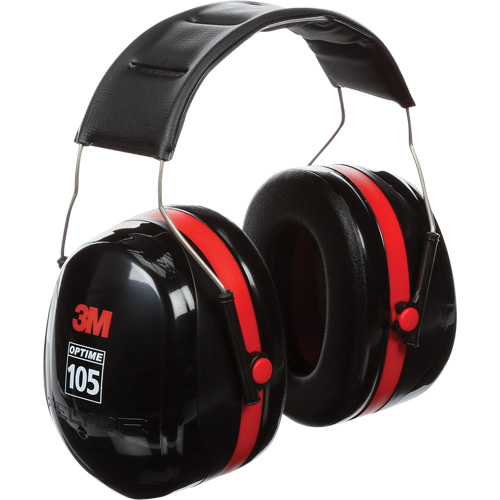 Peltor Optime 105 Series Earmuffs, Headband, 30 NRR dB Distribution Industrielle GC