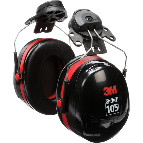 Peltor Optime 105 Series Earmuffs, Cap Mount, 27 NRR dB Distribution Industrielle GC