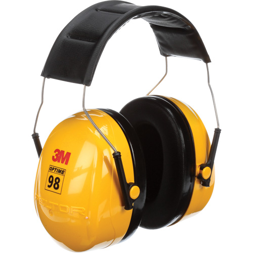 Peltor Optime 98 Series Earmuffs, Headband, 25 NRR dB Distribution Industrielle GC