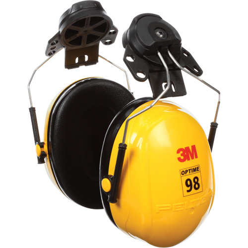 Peltor Optime 98 Series Earmuffs, Cap Mount, 23 NRR dB Distribution Industrielle GC