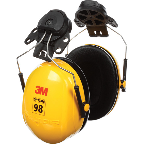 Peltor Optime 98 Series Earmuffs, Cap Mount, 23 NRR dB Distribution Industrielle GC