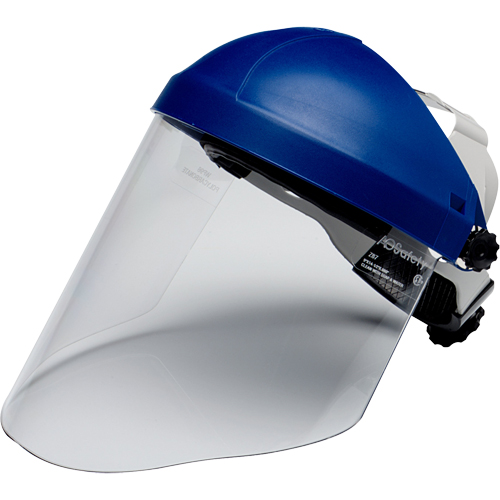 Harnais de t&ecirc;te avec visi&egrave;re, Polycarbonate, Suspension Rochet Distribution Industrielle GC