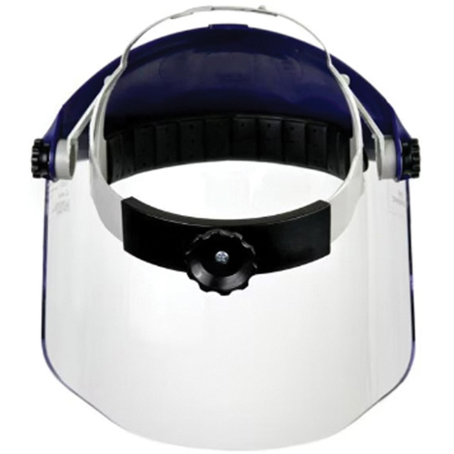 Harnais de t&ecirc;te avec visi&egrave;re, Polycarbonate, Suspension Rochet Distribution Industrielle GC