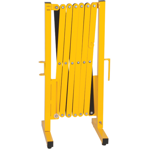 Barri&egrave;re extensible, 37" h x 11' lo, Noir/Jaune Distribution Industrielle GC