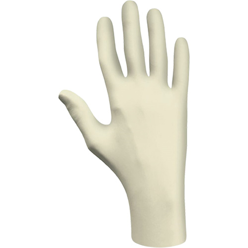 Gants jetables, Grand, Latex, 3 mils, Sans poudre, Naturel, Classe 2 Distribution Industrielle GC