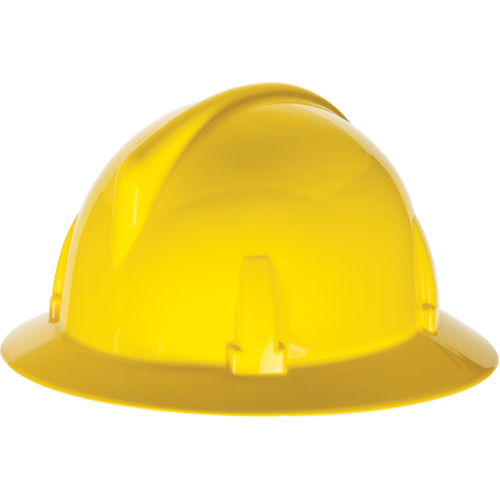 Casques de s&eacute;curit&eacute; &agrave; bordure compl&egrave;te TopGard, R&eacute;pond aux normes CSA type 1, Suspension Rochet, Non ventil&eacute; Distribution Industrielle GC