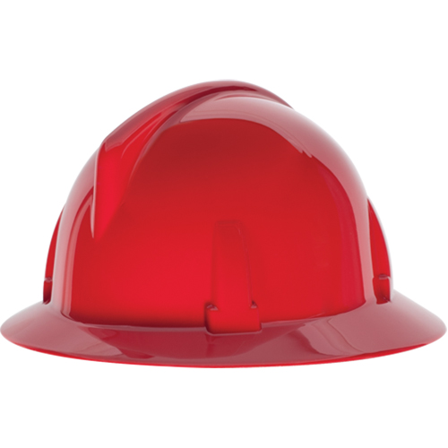 Casques de s&eacute;curit&eacute; &agrave; bordure compl&egrave;te TopGard, R&eacute;pond aux normes CSA type 1, Suspension Rochet, Non ventil&eacute; Distribution Industrielle GC
