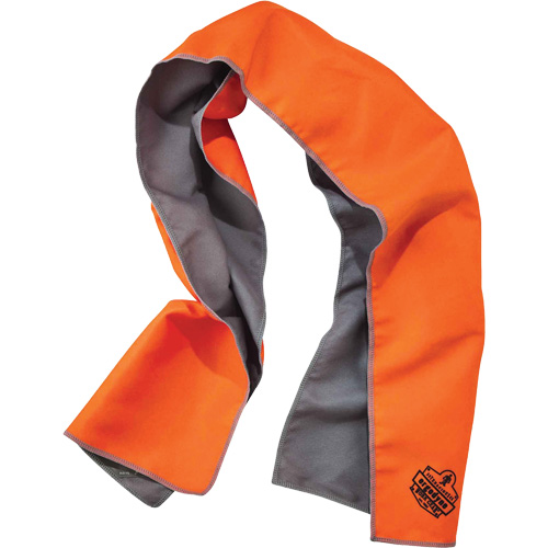 Chill-Its&reg; 6602MF Microfiber Cooling Towel, Hi-Vis Orange Distribution Industrielle GC