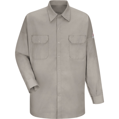 Chemise ignifuge pour soudeurs, Moyen, Gris Distribution Industrielle GC
