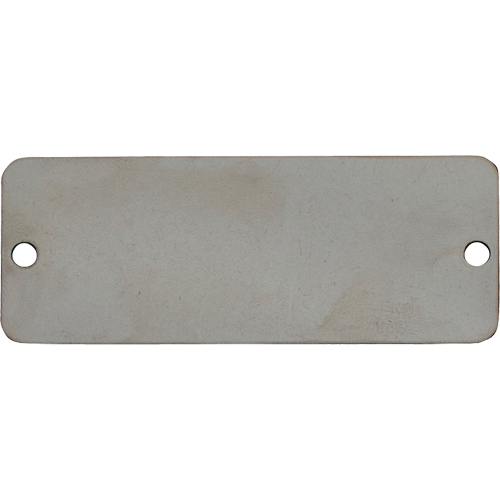 Blank Tags, Stainless Steel, 2" W x 1" H Distribution Industrielle GC
