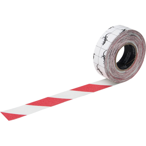 Ruban antid&eacute;rapant de premi&egrave;re qualit&eacute;, 2" x 60', Rouge & blanc Distribution Industrielle GC