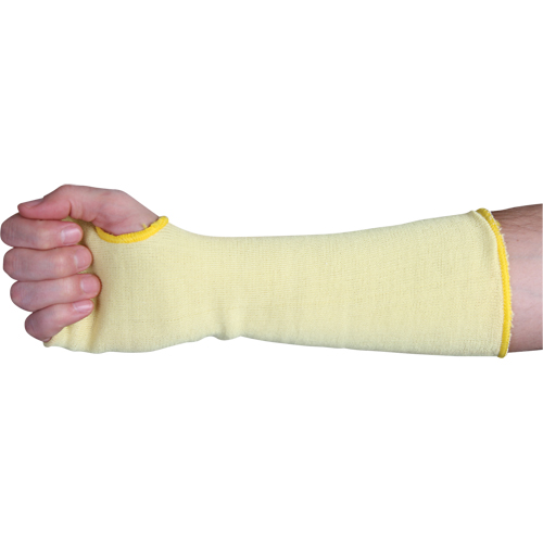 Manches &agrave; doubles couches de tissu r&eacute;sistant &agrave; la coupure, Kevlar, 22", ANSI/ISEA 105 niveau 3, Jaune Distribution Industrielle GC
