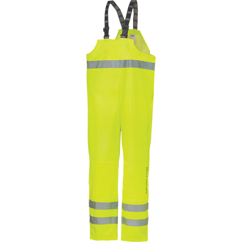 Pantalon &agrave; bavette imperm&eacute;able Narvik, Polyester, Petit, Jaune lime haute visibilit&eacute; Distribution Industrielle GC