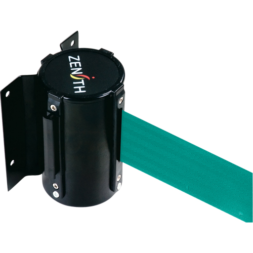 Barri&egrave;re &agrave; fixation murale, Acier, Fixation par vis, 7', Ruban Vert Distribution Industrielle GC