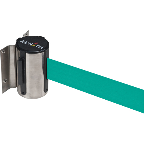 Wall Mount Barrier, Steel, Screw Mount, 7', Green Tape Distribution Industrielle GC