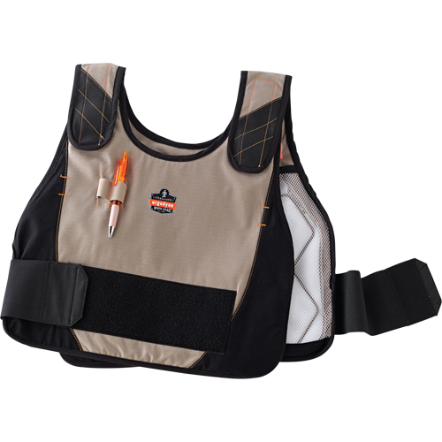 6215 Phase Change Cooling Vests, Small/Medium, Khaki Distribution Industrielle GC