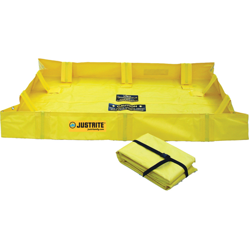 QuickBerm&reg; Lite Containment Berm, 119 gal. Capacity, 4' W x 6' L x 8" H, Snap-Up Bracket Distribution Industrielle GC