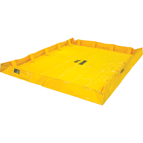 QuickBerm&reg; Lite Containment Berm, 318 US gal. Capacity, 8' W x 8' L x 8" H, Snap-Up Bracket Distribution Industrielle GC