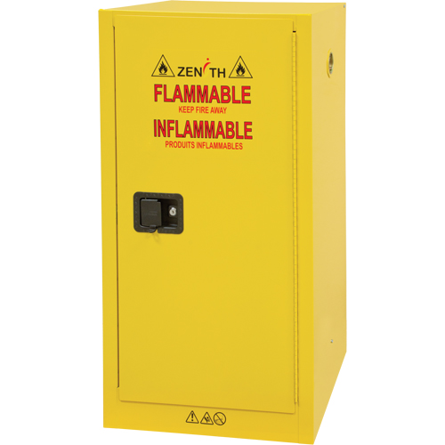 Armoire pour produits inflammables, 16 gal., 1 Porte(s), 23" La x 44" h x 18" p Distribution Industrielle GC