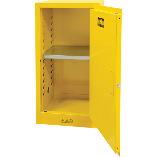 Armoire pour produits inflammables, 16 gal., 1 Porte(s), 23" La x 44" h x 18" p Distribution Industrielle GC