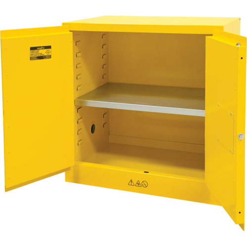 Armoire pour produits inflammables, 22 gal., 2 Porte(s), 35" La x 35" h x 22" p Distribution Industrielle GC