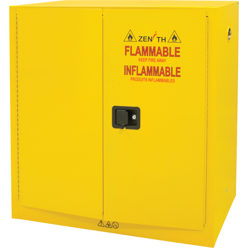 Flammable Storage Cabinet, 30 gal., 2 Door, 43" W x 44" H x 18" D Distribution Industrielle GC