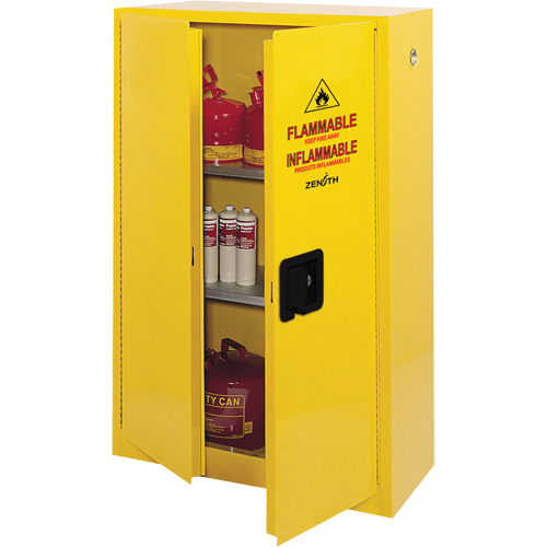 Armoire pour produits inflammables, 45 gal., 2 Porte(s), 43" La x 65" h x 18" p Distribution Industrielle GC