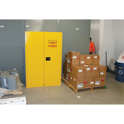 Armoire pour produits inflammables, 45 gal., 2 Porte(s), 43" La x 65" h x 18" p Distribution Industrielle GC