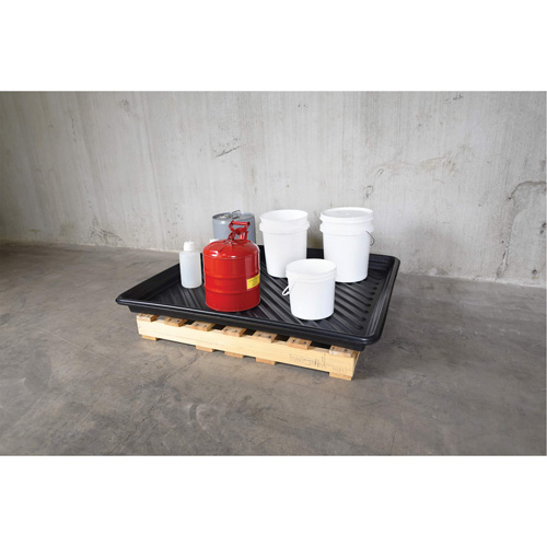 Plateaux Ultra-Utility Trays, 36" lo x 36" la x 4,75" h, Cap. de d&eacute;versement 27 gal. US Distribution Industrielle GC