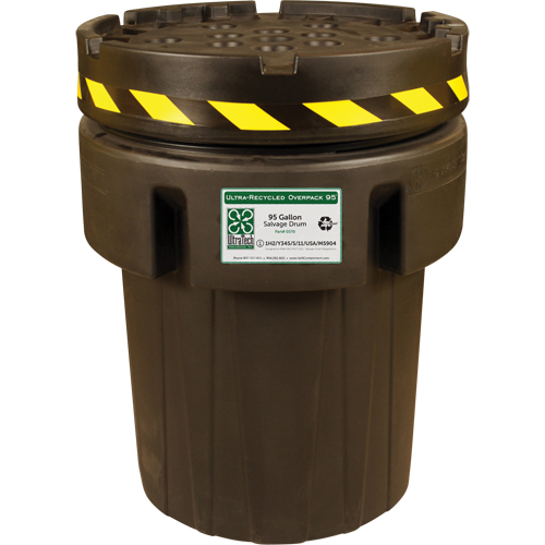 Ultra-Recycled Overpack&reg; Salvage Drum, 95 gal., Stationary Distribution Industrielle GC