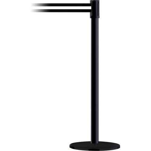 Poteau receveur robuste &agrave; ligne double, Hauteur de 38", Jaune Distribution Industrielle GC